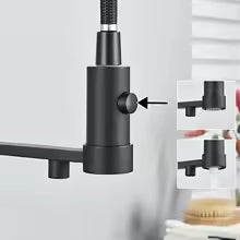 Robinet Extractible – Tête Rétractable à Double Jet