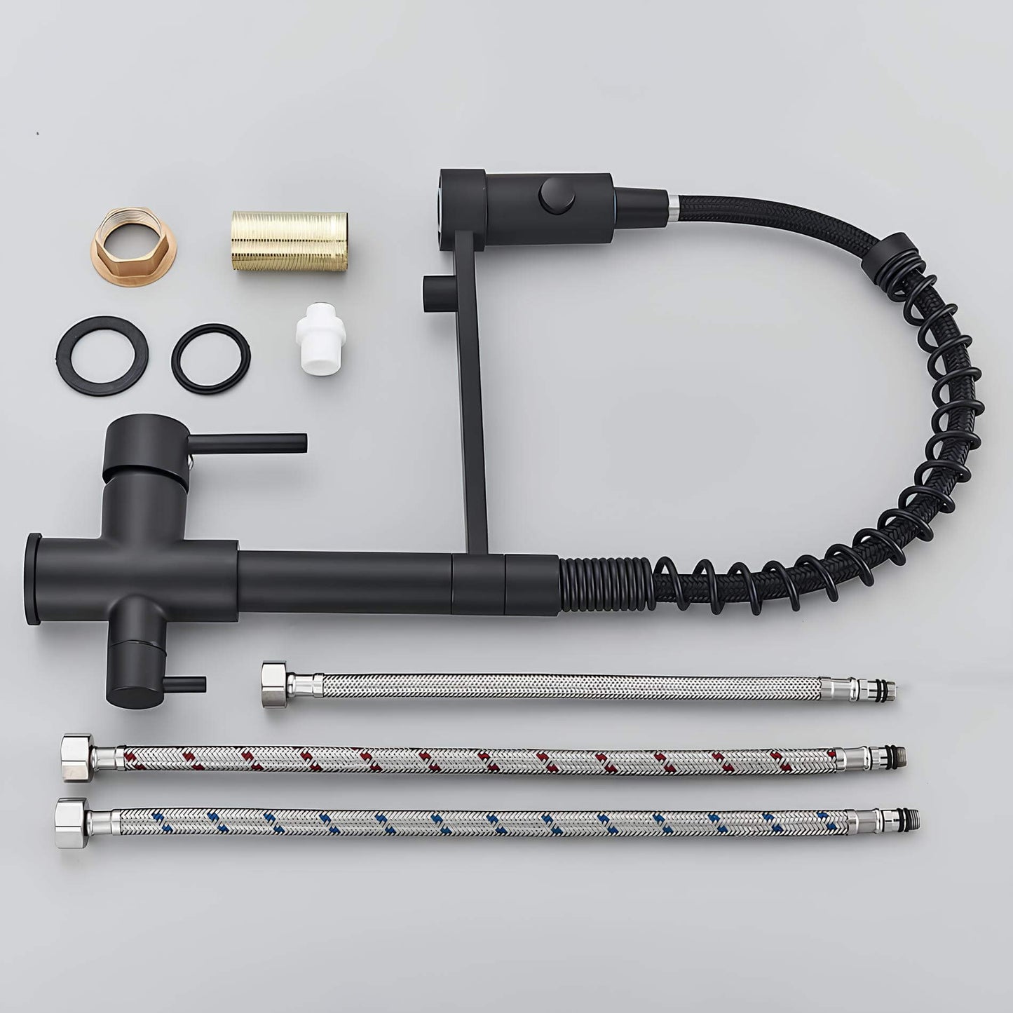 Robinet Extractible – Tête Rétractable à Double Jet