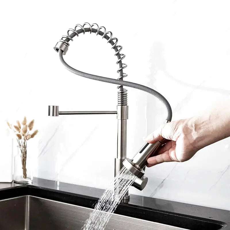 Robinet de Cuisine Pivotant – Douchette Flexible