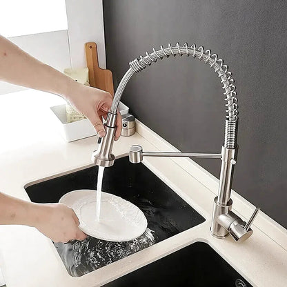 Robinet de Cuisine Pivotant – Douchette Flexible