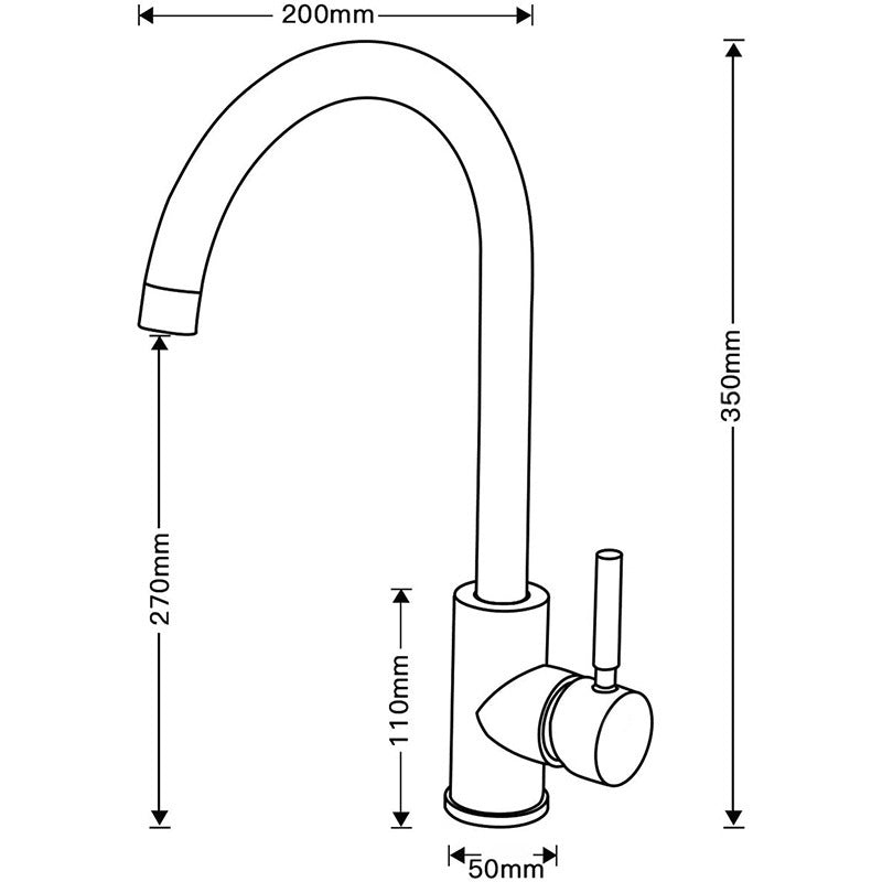 Robinet Mitigeur de Cuisine – Design Élégant en acier inoxydable