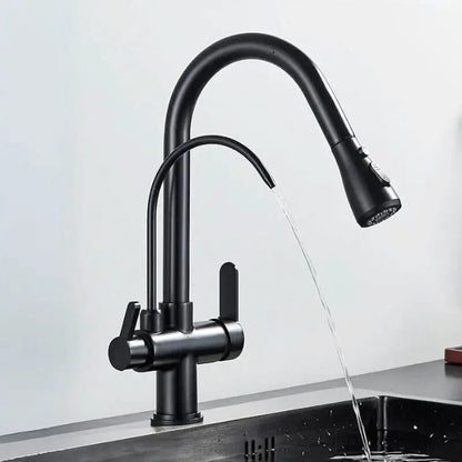 Robinet de Cuisine avec Filtre –Douchette Extractible et Mitigeur