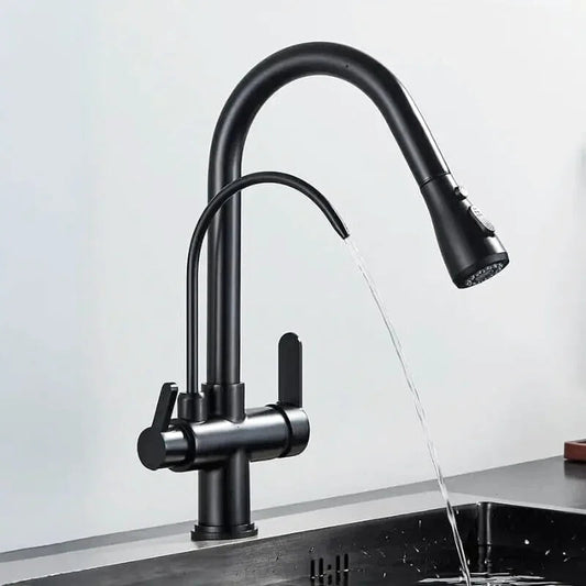 Robinet de Cuisine avec Filtre –Douchette Extractible et Mitigeur