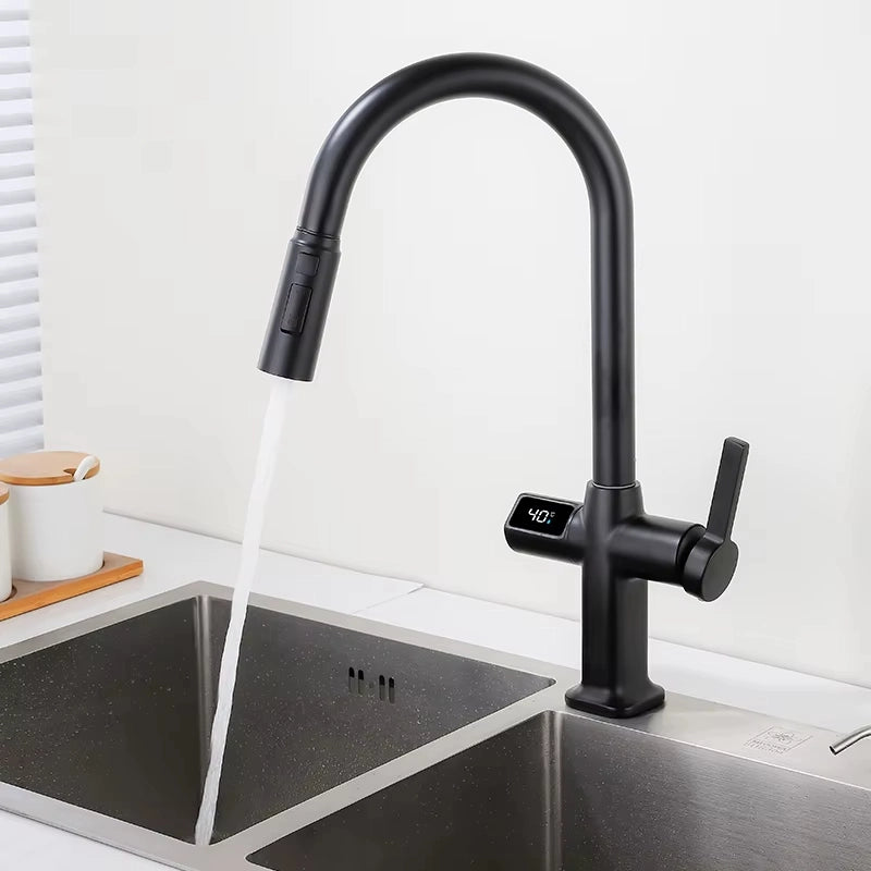 Robinet de Cuisine Thermostatique – En Laiton avec Affichage Numérique