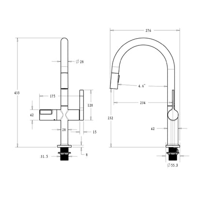 Robinet de Cuisine Thermostatique – En Laiton avec Affichage Numérique
