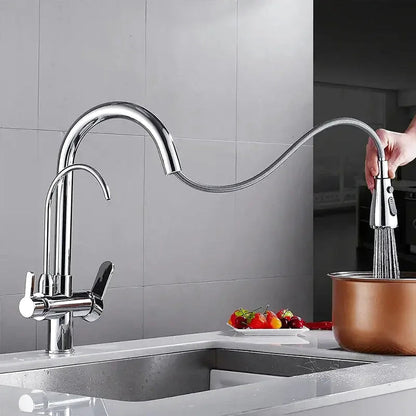 Robinet de Cuisine avec Filtre –Douchette Extractible et Mitigeur