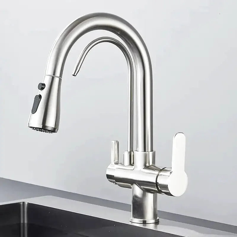 Robinet de Cuisine avec Filtre –Douchette Extractible et Mitigeur