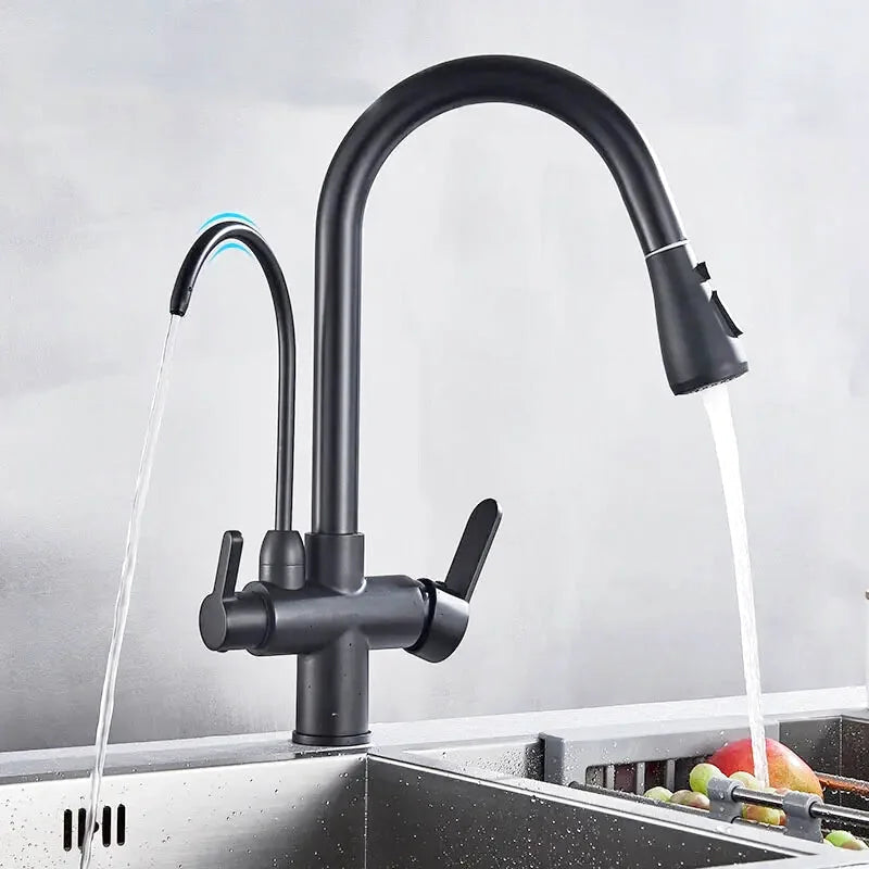 Robinet de Cuisine avec Filtre –Douchette Extractible et Mitigeur