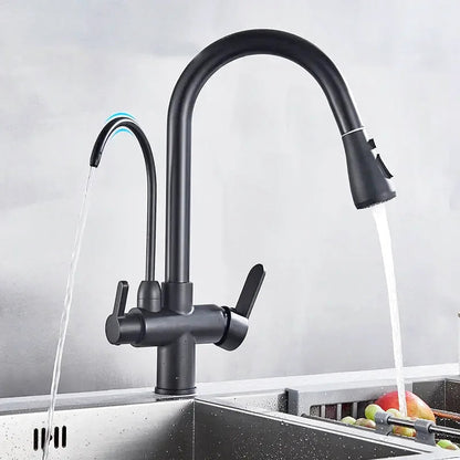 Robinet de Cuisine avec Filtre –Douchette Extractible et Mitigeur