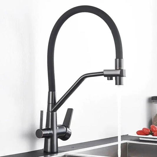 Robinet de Cuisine 3 Voies – Purificateur Intégré, Extractible