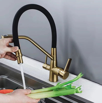 Robinet de Cuisine 3 Voies – Purificateur Intégré, Extractible