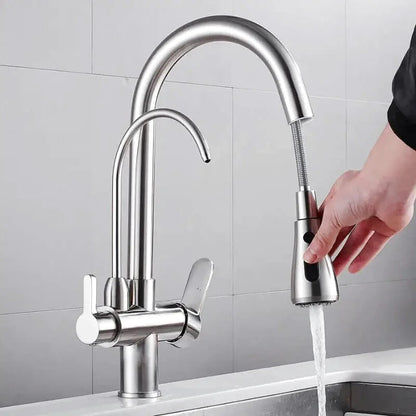Robinet de Cuisine avec Filtre –Douchette Extractible et Mitigeur