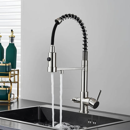 Robinet Extractible – Tête Rétractable à Double Jet